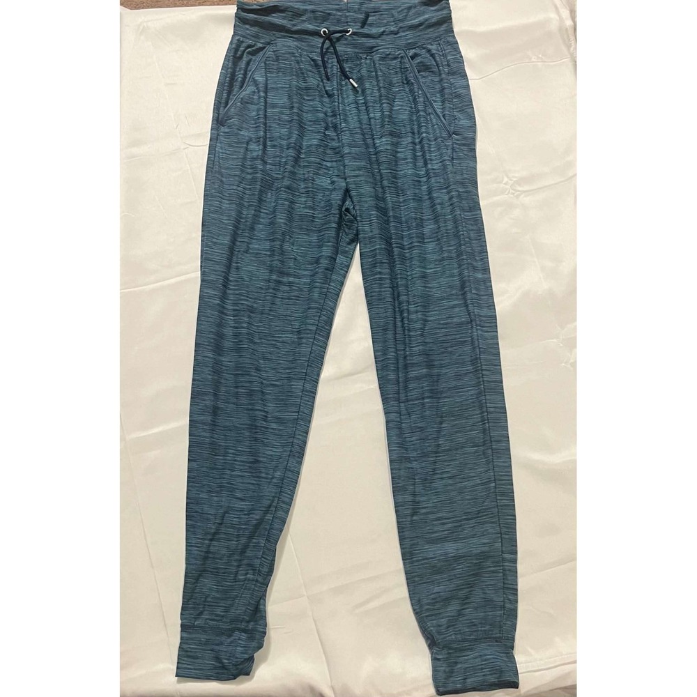 All in Motion Girls XL 14/16 Blue Teal Space Dye Jogger Pants Recycled Polyester